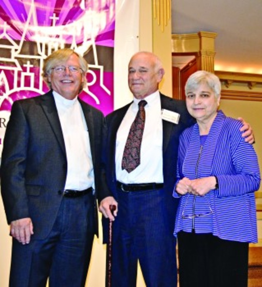 Rev. Dr. Don Anderson, Rabbi James Rosenberg and Sandy Rosenberg. /Marty Cooper